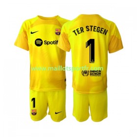 Maillot de Foot FC Barcelone Ter Stegen 1 Gardien Enfant Quatrième 2022/23